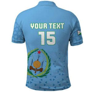 Custom Djibouti Football Polo Shirt Go Champions