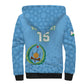 Custom Djibouti Football Sherpa Hoodie Go Champions