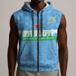 Custom Djibouti Football Sleeveless Zip Hoodie Go Champions - African Pride