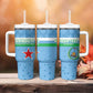 Custom Djibouti Football Tumbler With Handle Go Champions