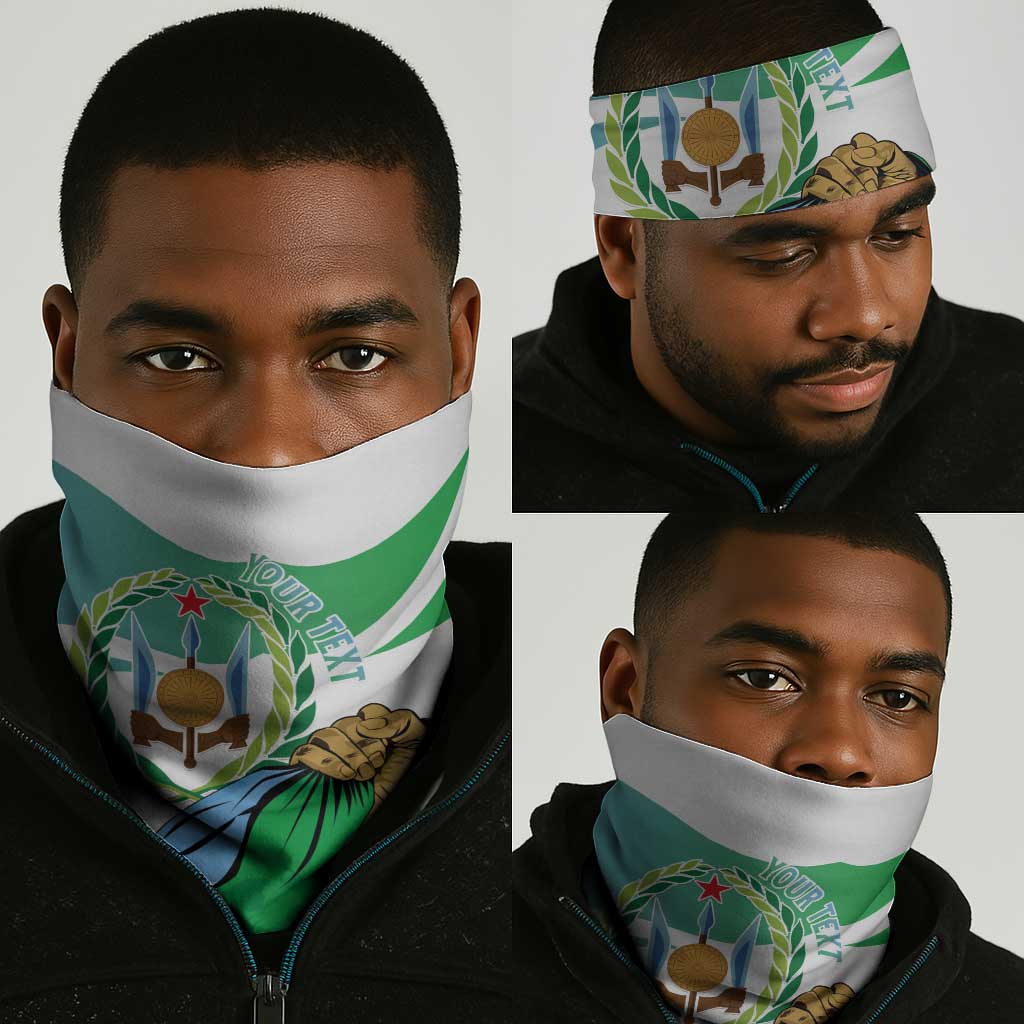 Personalized Happy Djibouti Neck Gaiter Independence Day LT15