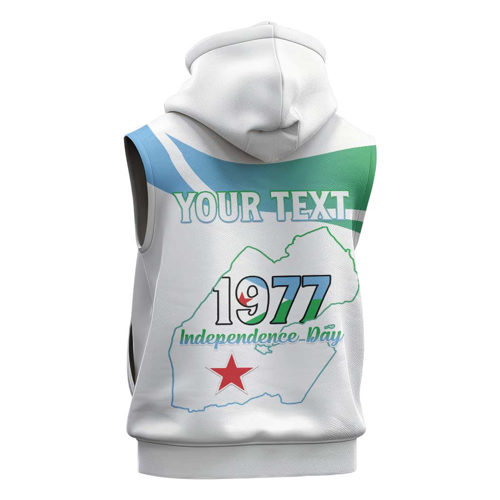 Personalized Happy Djibouti Sleeveless Hoodie Independence Day - African Pride