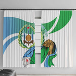 Personalized Happy Djibouti Window Curtain Independence Day