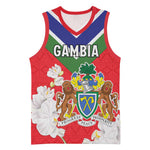 Personalized Gambia Basketball Jersey Coat Of Arms - African Pattern LT15