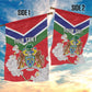 Personalized Gambia Garden Flag Coat Of Arms - African Pattern