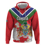 Personalized Gambia Hoodie Coat Of Arms - African Pattern