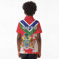 Personalized Gambia Kid Polo Shirt Coat Of Arms - African Pattern