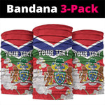 Personalized Gambia Neck Gaiter Coat Of Arms - African Pattern LT15