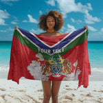 Personalized Gambia Sarong Coat Of Arms - African Pattern
