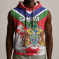 Personalized Gambia Sleeveless Hoodie Coat Of Arms - African Pattern - African Pride