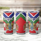 Personalized Gambia Tumbler Cup Coat Of Arms - African Pattern