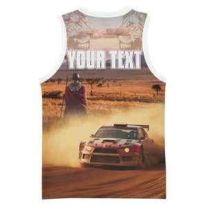 Personalized Kenya Safari Racing Car Basketball Jersey Come On Kenyan LT15