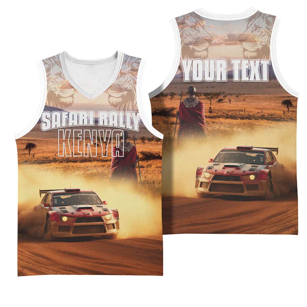 Personalized Kenya Safari Racing Car Basketball Jersey Come On Kenyan LT15
