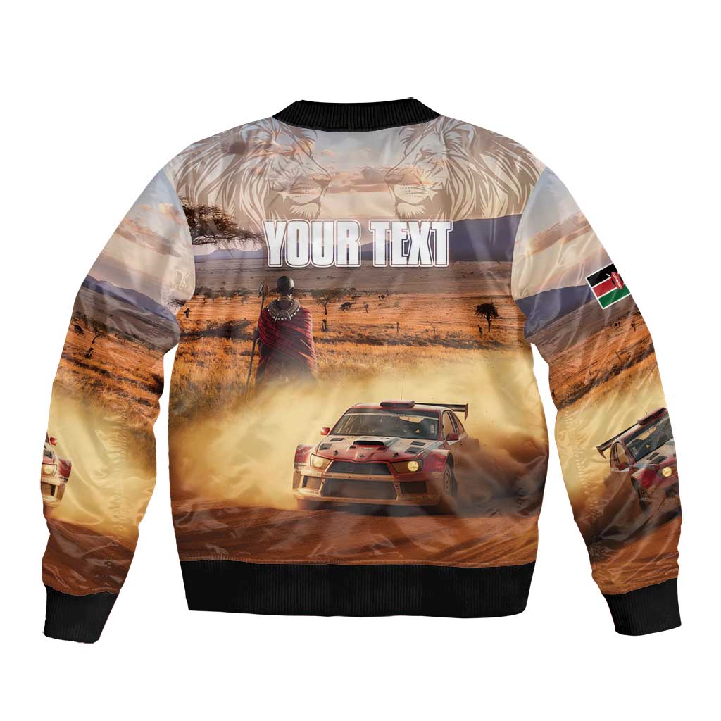 Personalized Kenya Safari Racing Car Bomber Jacket Come On Kenyan