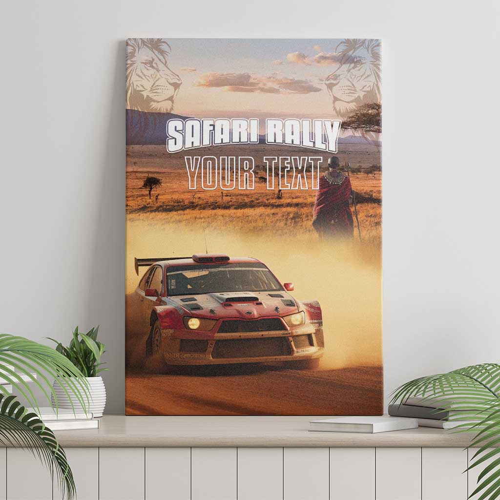 Personalized Kenya Safari Racing Car Canvas Wall Art Come On Kenyan