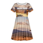 Personalized Kenya Safari Racing Car Kid Short Sleeve Dress Come On Kenyan