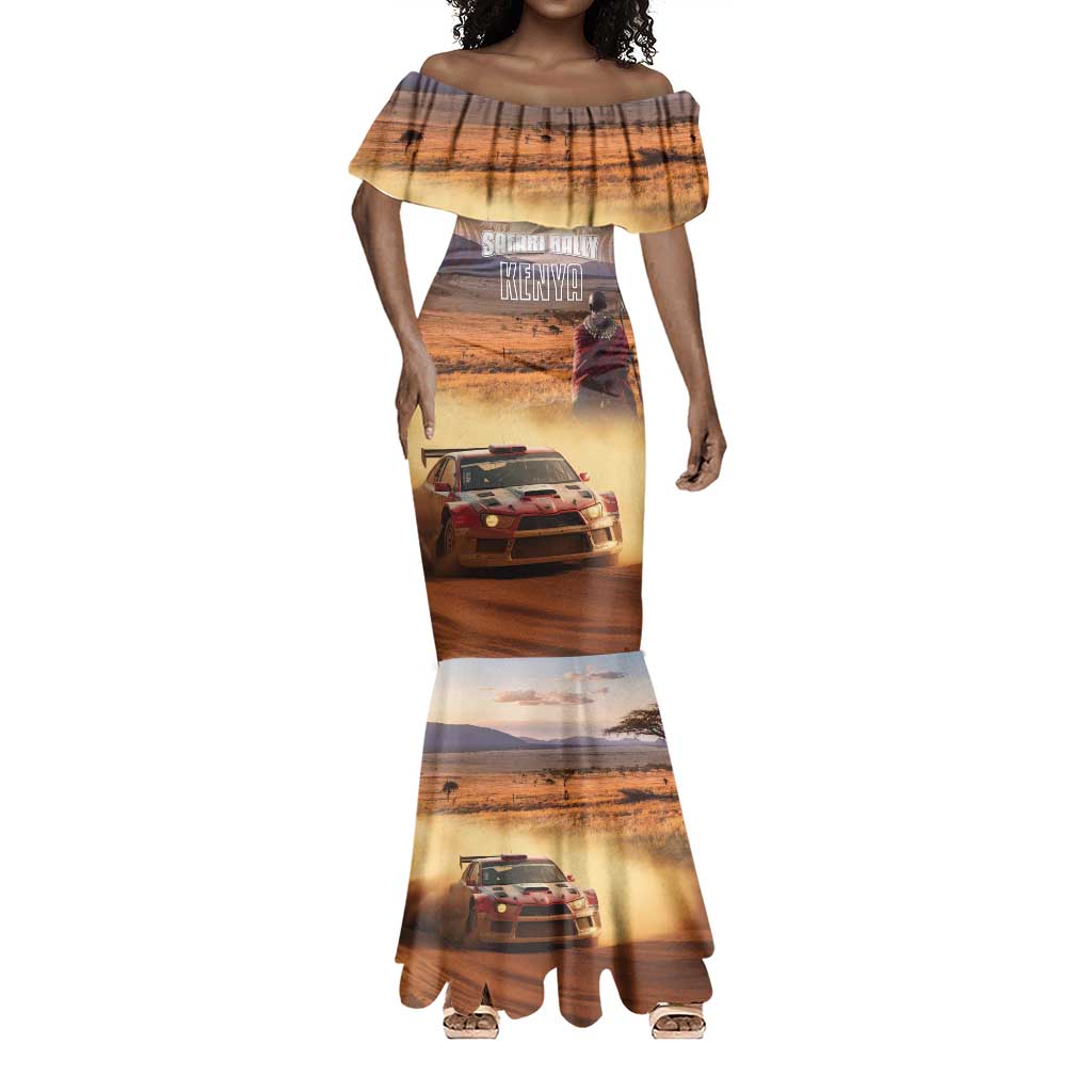 Personalized Kenya Safari Racing Car Mermaid Dress Come On Kenyan