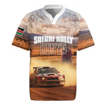 Personalized Kenya Safari Racing Car Rugby Jersey Come On Kenyan