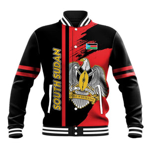 Personalized South Sudan With Coat Of Arms Baseball Jacket Sporty Style