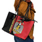 Personalized South Sudan With Coat Of Arms Leather Tote Bag Sporty Style