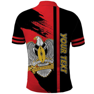 Personalized South Sudan With Coat Of Arms Polo Shirt Sporty Style