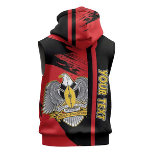 Personalized South Sudan With Coat Of Arms Sleeveless Hoodie Sporty Style - African Pride