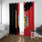 Personalized South Sudan With Coat Of Arms Window Curtain Sporty Style