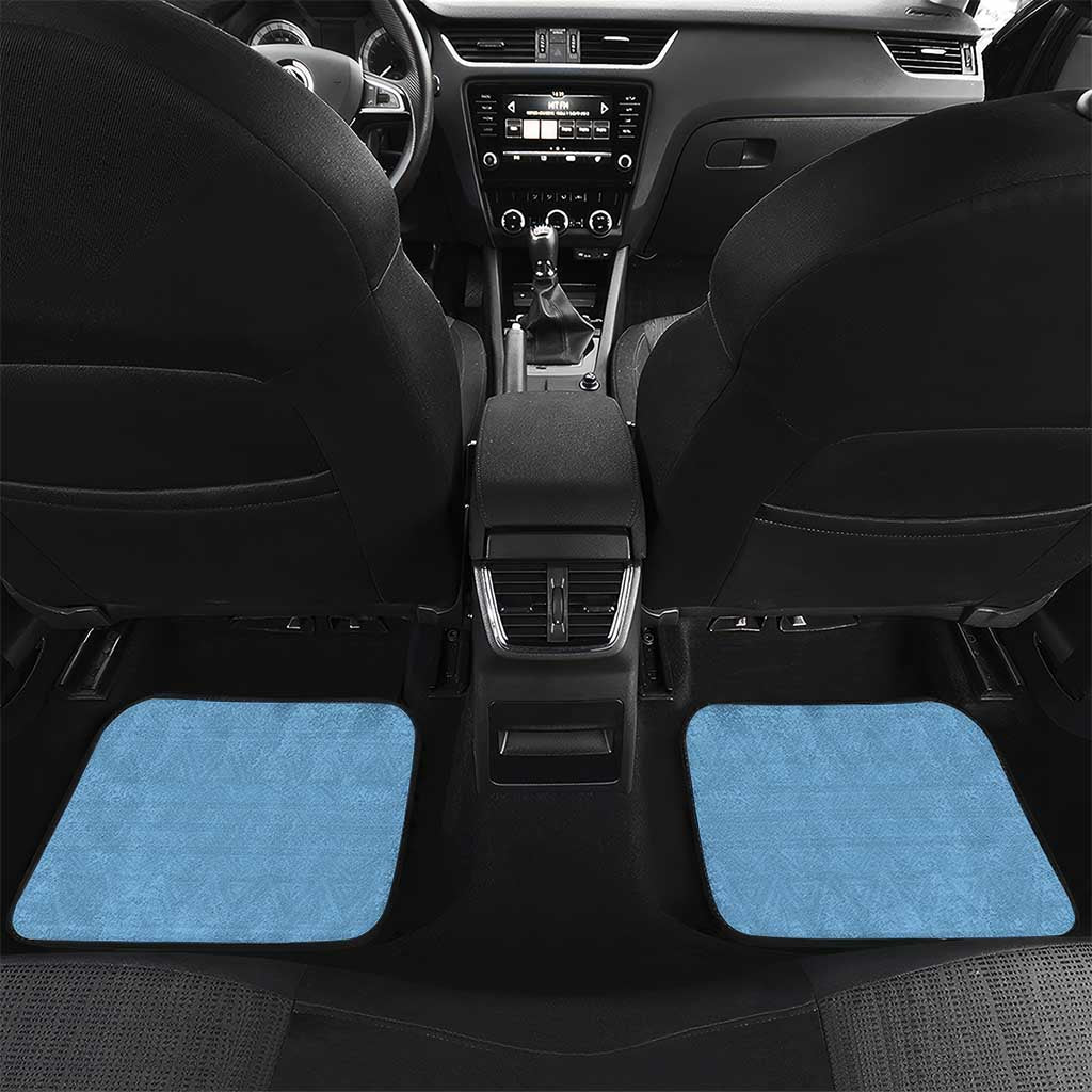 Personalized Lefatshe la Botswana Car Mats Coat Of Arms - African and Zebra Patterns
