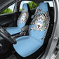Personalized Lefatshe la Botswana Car Seat Cover Coat Of Arms - African and Zebra Patterns