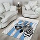 Custom Lefatshe la Botswana Football Area Rug Come On Dipitse