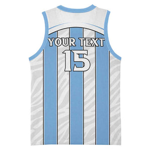 Custom Lefatshe la Botswana Football Basketball Jersey Come On Dipitse LT15