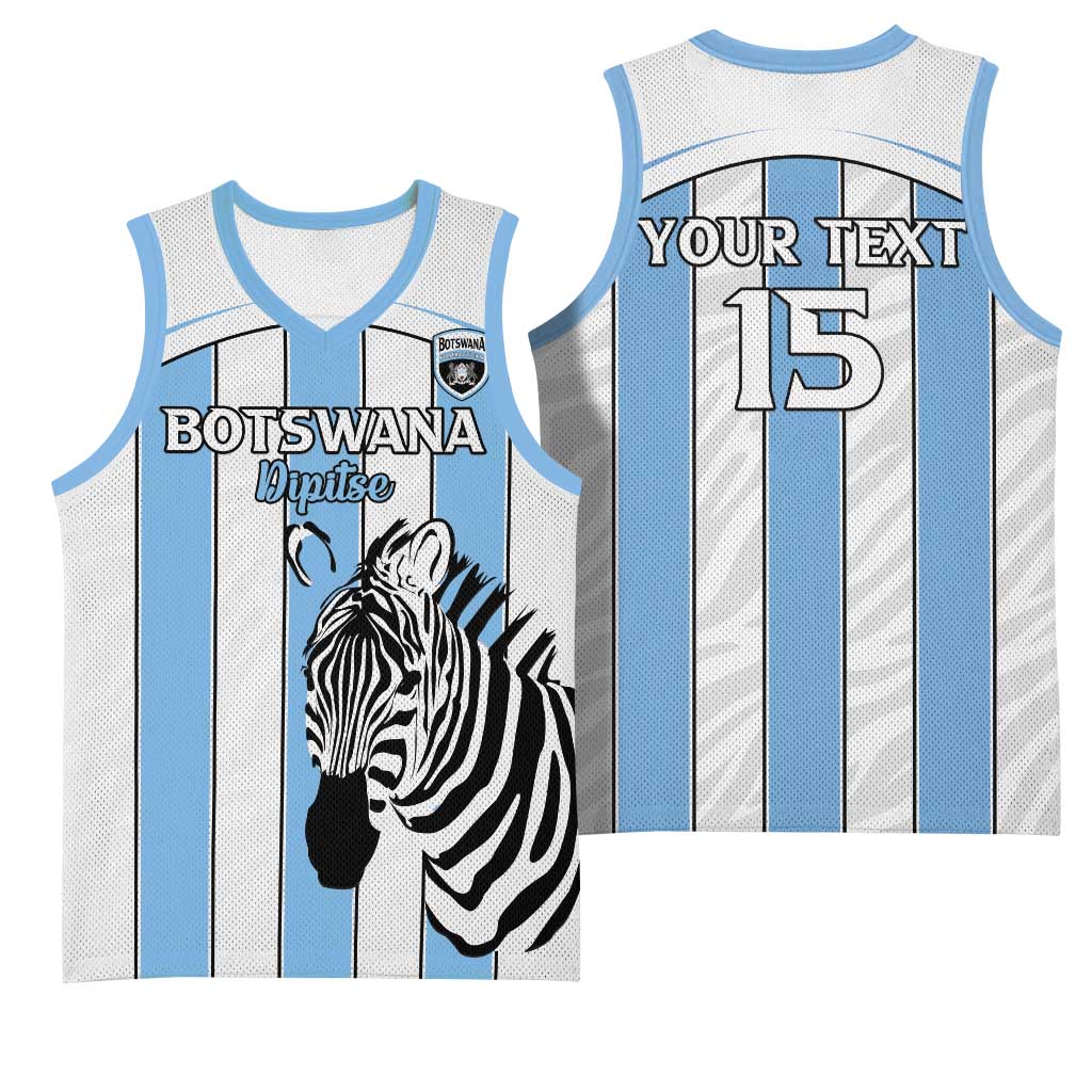 Custom Lefatshe la Botswana Football Basketball Jersey Come On Dipitse LT15