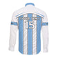 Custom Lefatshe la Botswana Football Long Sleeve Button Shirt Come On Dipitse