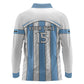 Custom Lefatshe la Botswana Football Long Sleeve Polo Shirt Come On Dipitse