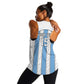 Custom Lefatshe la Botswana Football Women Racerback Tank Come On Dipitse