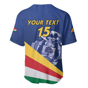 Custom Seychelles Beach Soccer 2025 Baseball Jersey Go Champions Sesel