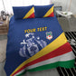 Custom Seychelles Beach Soccer 2025 Bedding Set Go Champions Sesel