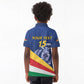 Custom Seychelles Beach Soccer 2025 Kid Polo Shirt Go Champions Sesel