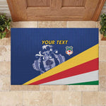 Custom Seychelles Beach Soccer 2025 Rubber Doormat Go Champions Sesel