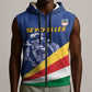 Custom Seychelles Beach Soccer 2025 Sleeveless Zip Hoodie Go Champions Sesel - African Pride