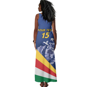 Custom Seychelles Beach Soccer 2025 Tank Maxi Dress Go Champions Sesel
