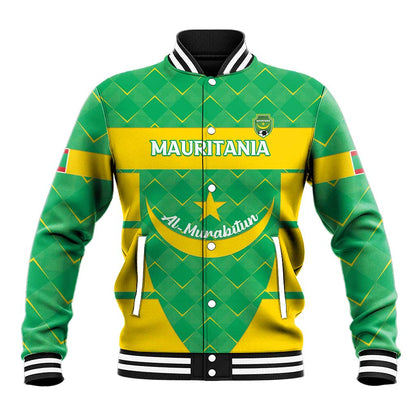 Custom Mauritania Beach Soccer 2025 Baseball Jacket Allez Al-Murabitun