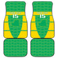 Custom Mauritania Beach Soccer 2025 Car Mats Allez Al-Murabitun