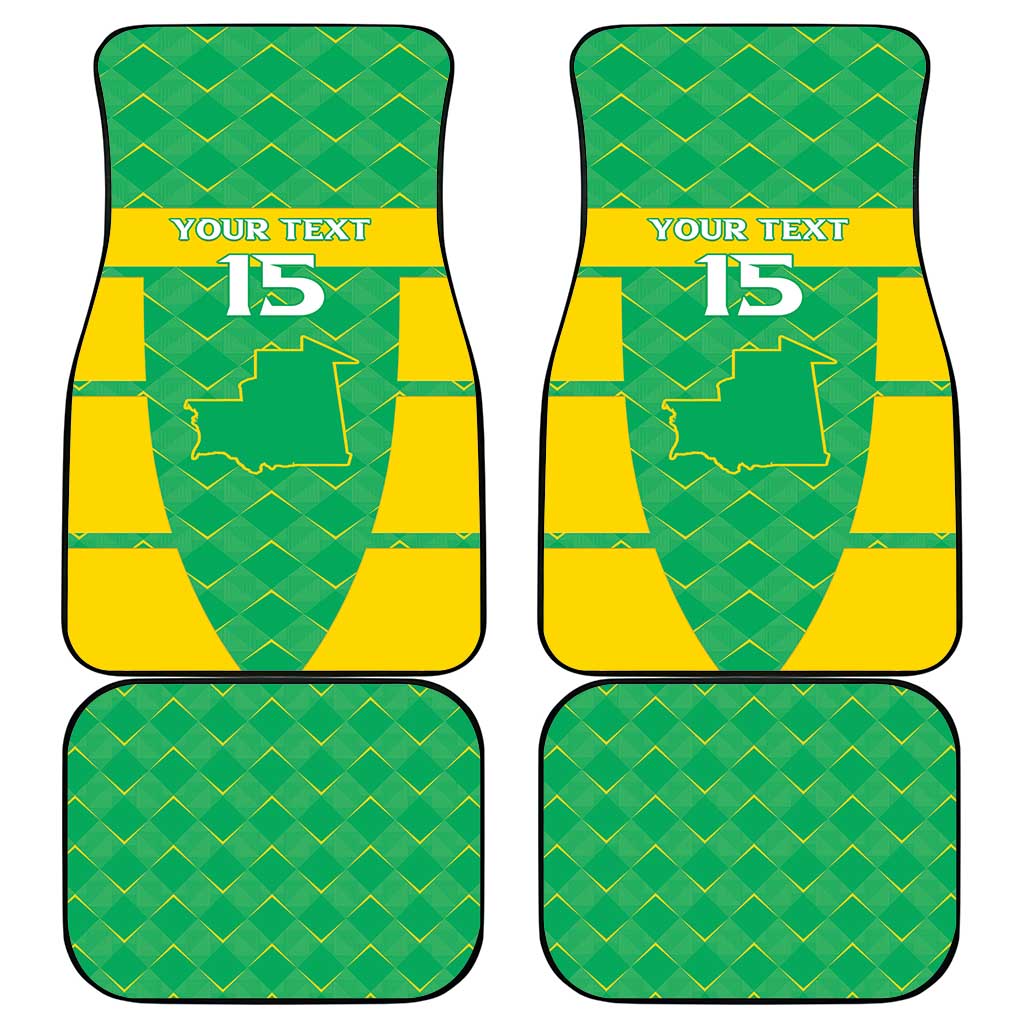 Custom Mauritania Beach Soccer 2025 Car Mats Allez Al-Murabitun