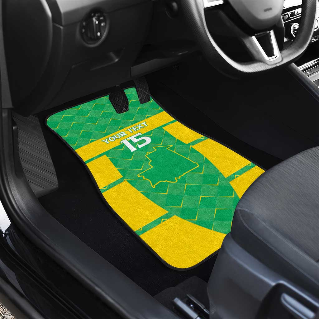 Custom Mauritania Beach Soccer 2025 Car Mats Allez Al-Murabitun