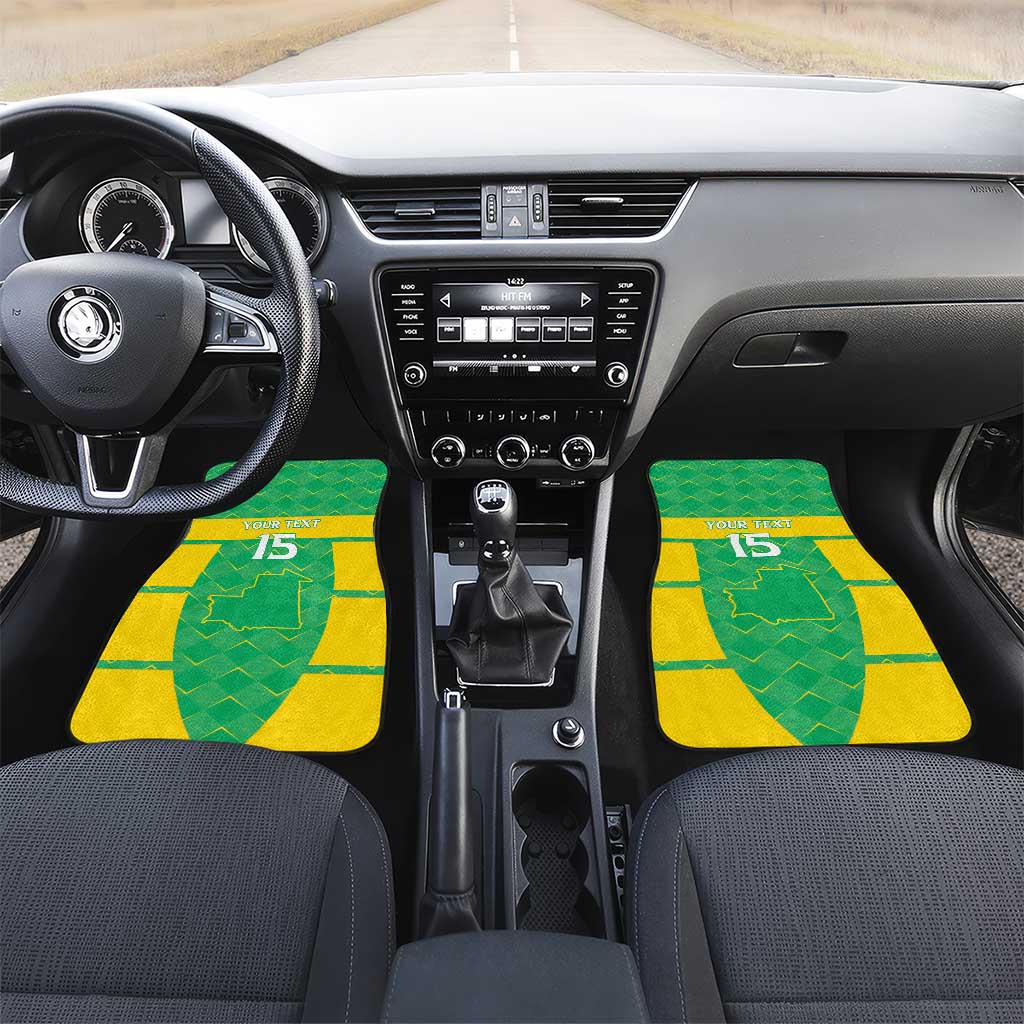Custom Mauritania Beach Soccer 2025 Car Mats Allez Al-Murabitun
