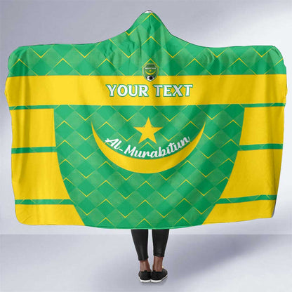 Custom Mauritania Beach Soccer 2025 Hooded Blanket Allez Al-Murabitun