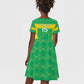 Custom Mauritania Beach Soccer 2025 Kid Short Sleeve Dress Allez Al-Murabitun