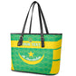 Custom Mauritania Beach Soccer 2025 Leather Tote Bag Allez Al-Murabitun