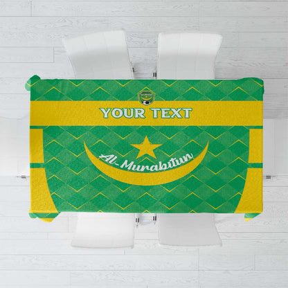 Custom Mauritania Beach Soccer 2025 Tablecloth Allez Al-Murabitun